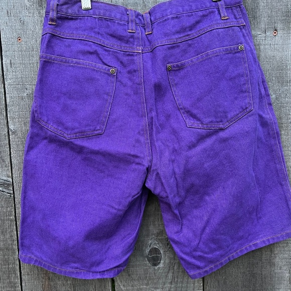 Vintage Disney Goofy Purple Denim Shorts - Picture 4 of 4